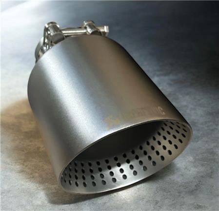 AKRAPOVİÇ 100MM İÇİ DELİKLİ İTHAL GRİ TEKLİ EGZOZ UCU